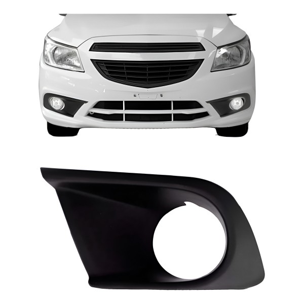 Moldura Milha Onix 2017 2018 2019 Com Furo Esquerdo