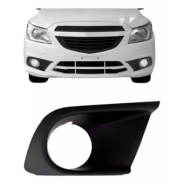 Moldura Milha Onix 2017 2018 2019 Com Furo Direito