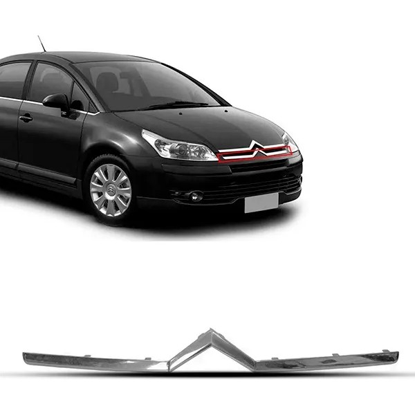 Friso Inferior Parachoque Dianteiro C4 2008 A 2014 Cromado Cromado