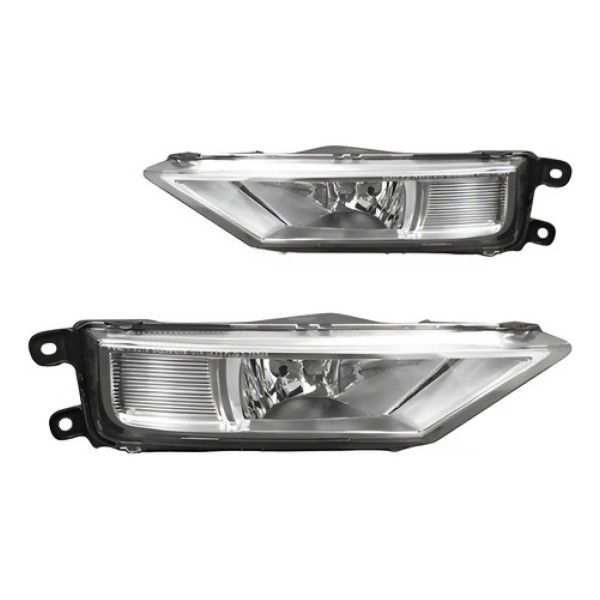 Par Farol Milha Tiguan Allspace 2018 2019 2020 2021 Cromado