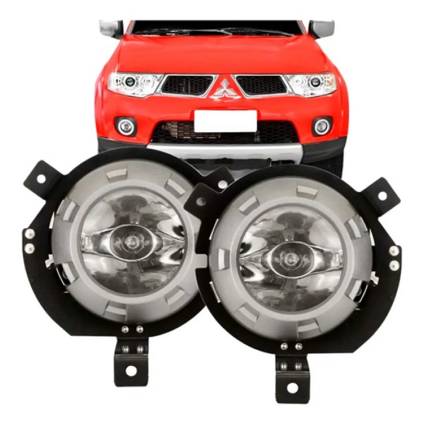 Farol De Neblina Triton 2007 08 09 A 2011 C/ Moldura Cinza