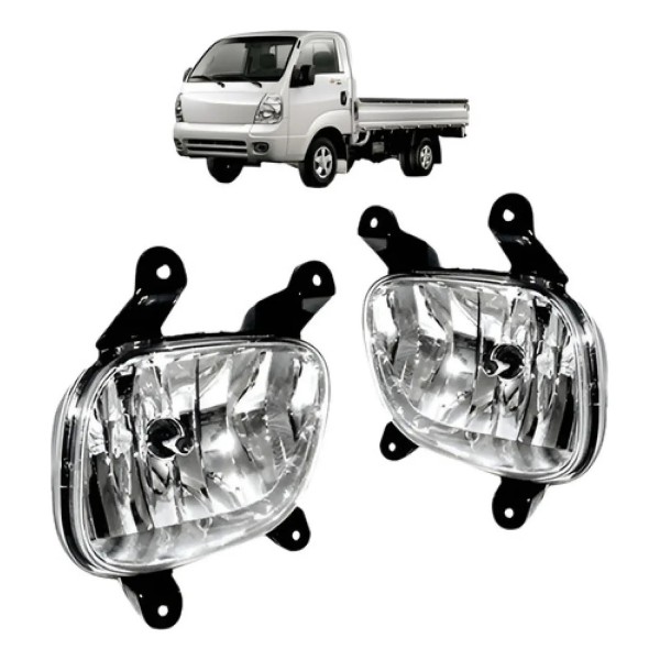 Par Farol Milha  Bongo K2700 / K2500 2005 A 2012 Cromado