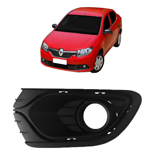 Grade Milha Logan 2014 2015 2016 Com Furo Milha Le Retrovex Preto