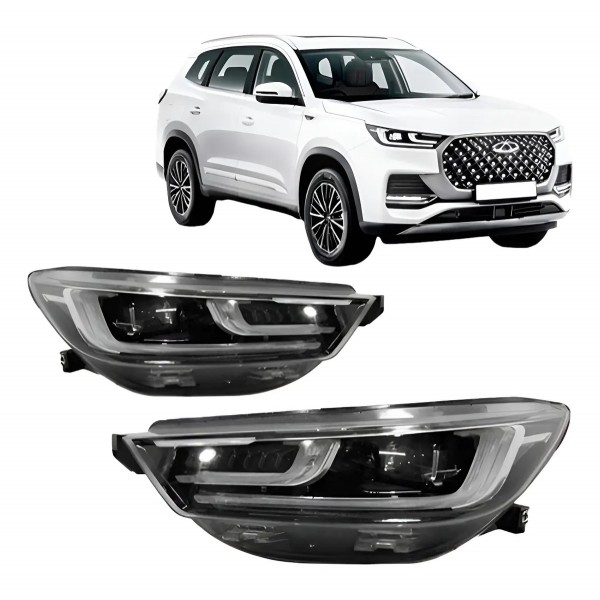 Par Farol Tiggo 8 Pro 2023 A 2024 Elétrico Led C/ Reator 10
