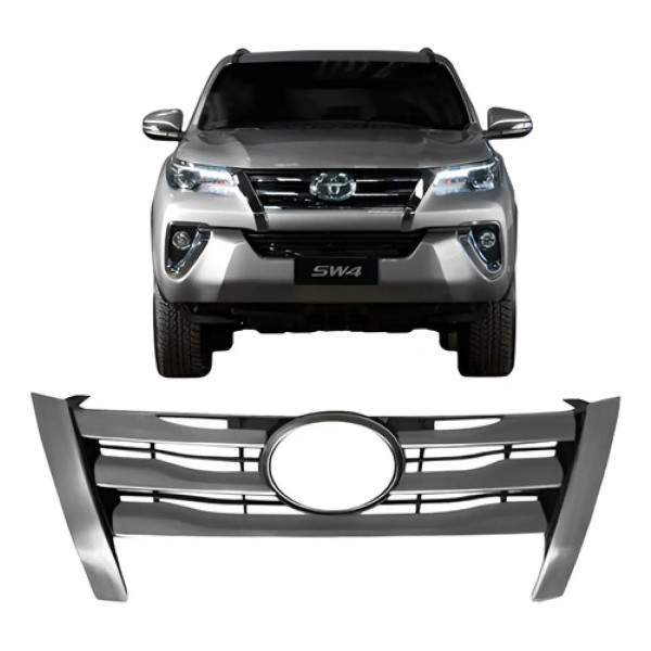 Grade Radiador Hilux Sw4 2016 2017 2018 Cromada