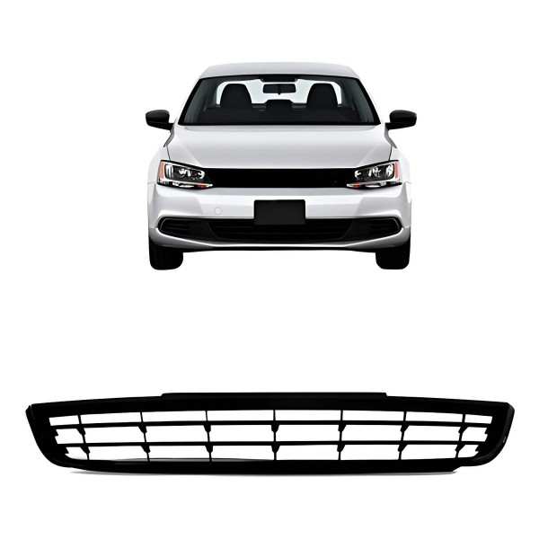 Grade Radiador Jetta 2011 2012 2013 2014 2015 C/ Friso Preto