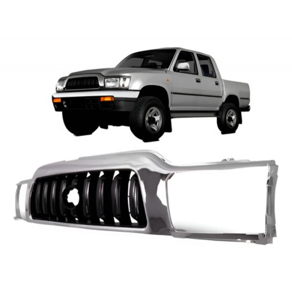 Grade Dianteira Hilux Srv 2002 2003 2004 Cromada