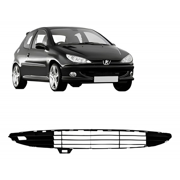 Grade Central Peugeot 206 1998 A 04 Preto Boquinha Promoçã