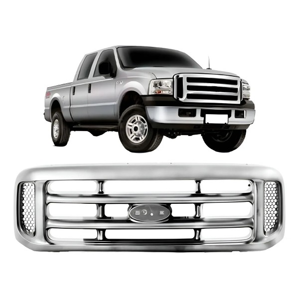Grade Radiador F250 1999 A 2005 Toda Cromada