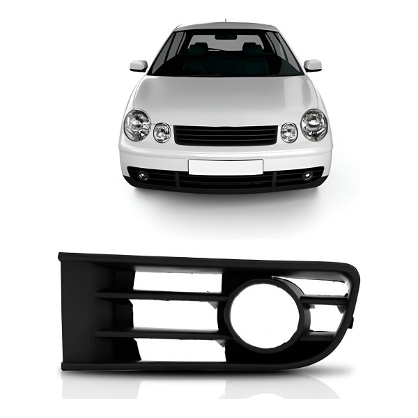 Moldura Milha Polo 2003 2004 2005 2006 Com Furo Esquerdo