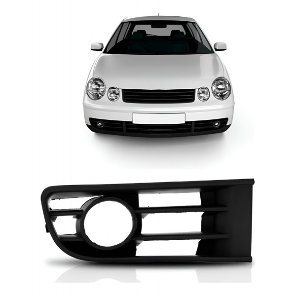 Moldura Milha Polo 2003 2004 2005 2006 Com Furo Direito