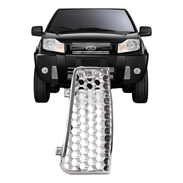 Grade Moldura Parachoque Dianteiro Ecosport 2008 A 2012 Crom Direito