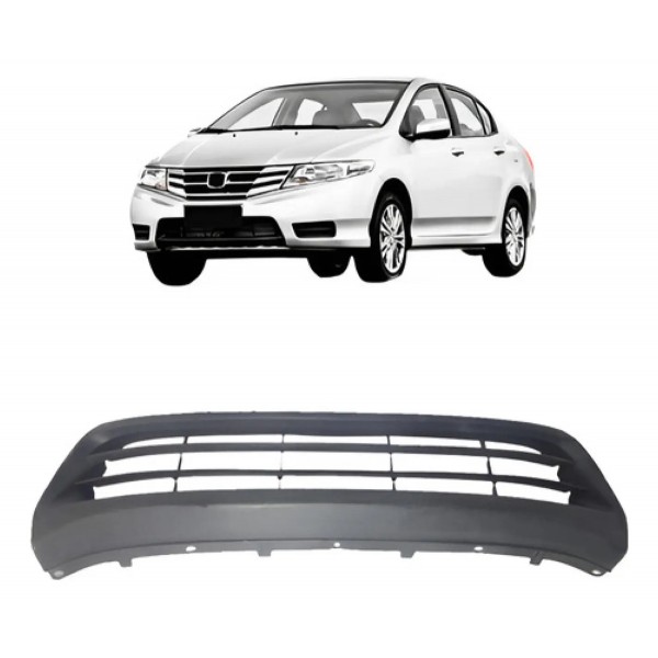 Grade Central Parachoque Honda City 2012 2013 2014 Inferior Preto