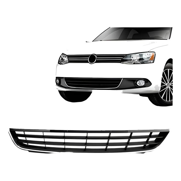 Grade Inferior Central Volkswagen Jetta 11/2014 Preta Oferta Preto