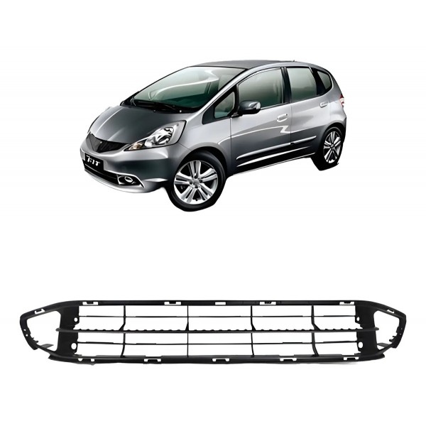Grade Inferior Central Honda Fit 2009 Á 2012 Com Furo Preto