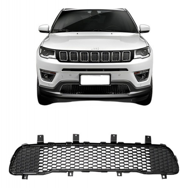 Grade Do Spoiler Dianteiro Compass 2017 2018 2019 2020 2021 Preto