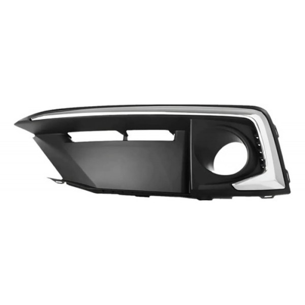 Moldura Milha Civic 2020 A 2021 Com Friso Cromado