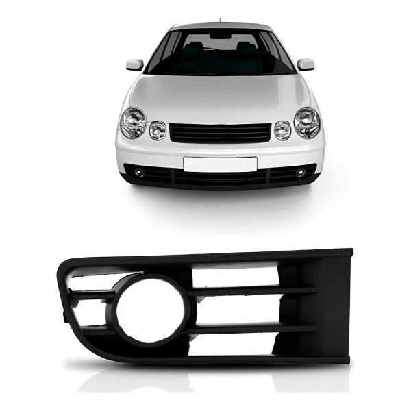 Moldura Milha Polo 2003 A 2006 Com Furo Direito