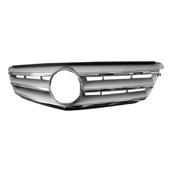 Grade Radiador Mercedes C180 2012 2013 2014 Cromado E Prata.