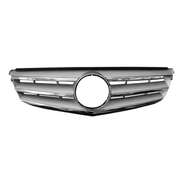 Grade Radiador Mercedes C180 2012 2013 2014 Cromado E Prata.