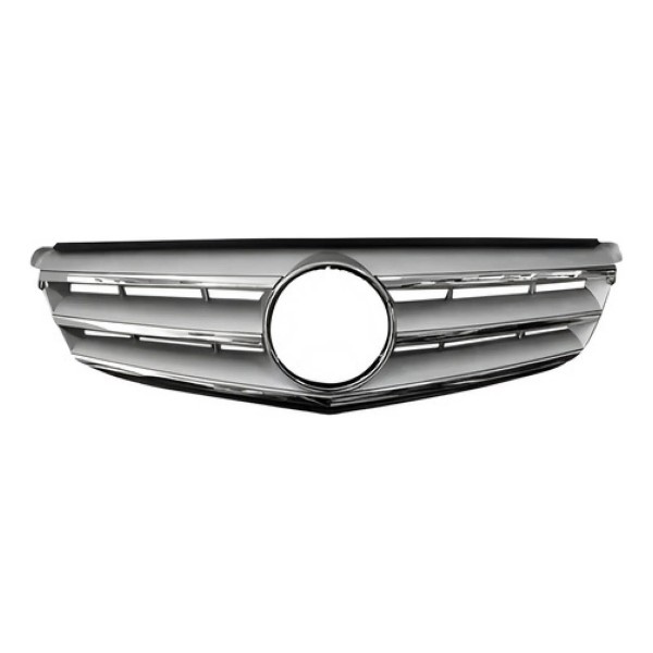 Grade Radiador Mercedes C180 2012 2013 2014 Cromado E Prata Prateado