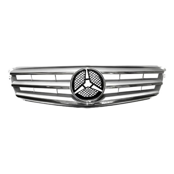 Grade Radiador Mercedes C180 2008 2009 2010 11 Friso Cromado Prateado