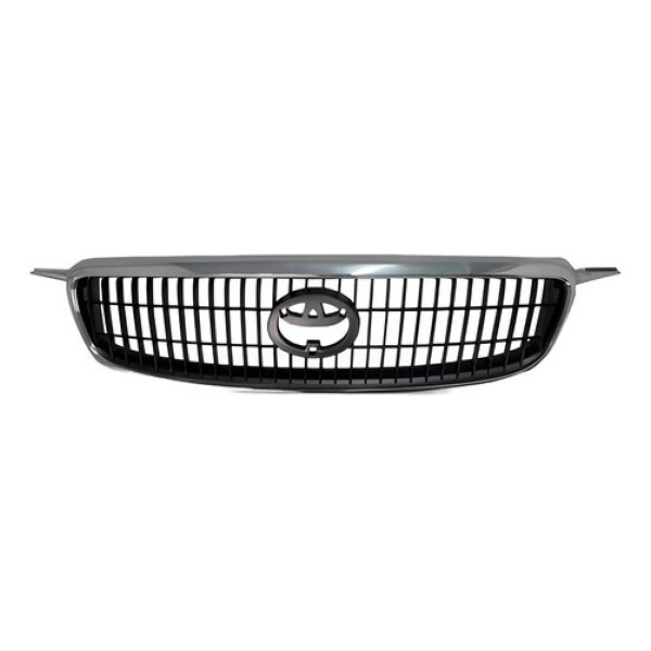 Grade Radiador Toyota Corolla Seg 2003 2004 Preto Moldura Cr - Preto