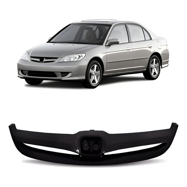 Grade Radiador Civic 2004 2005 2006 Sedan Preto
