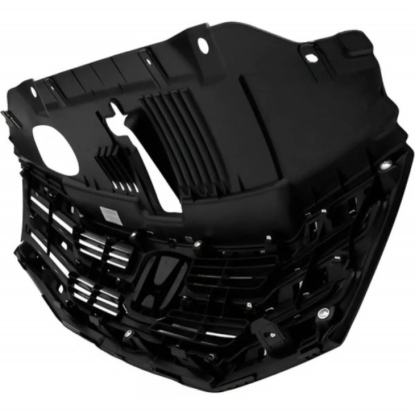 Grade Radiador City 12/14 Preta Friso Cromado S/emblema