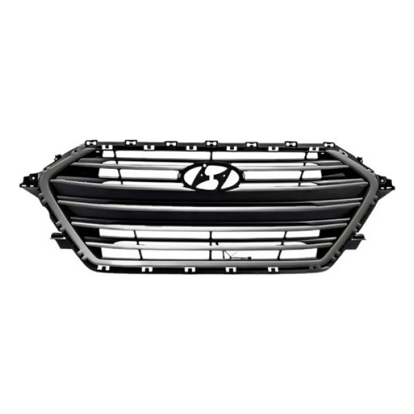 Grade Dianteira Para Hyundai Elantra 2017 E 2018 Cinza