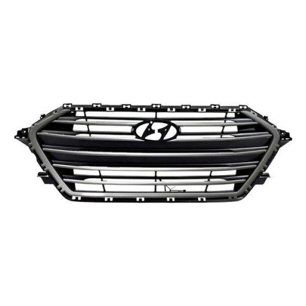 Grade Dianteira Hyundai Elantra 2017 E 2018 Cinza