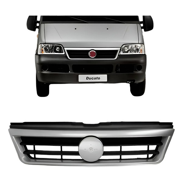Tela Radiador Ducato 2004/2013 Com Friso Prata S/ Emblema