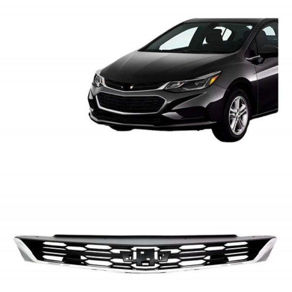 Grade Radiador Cruze 2017 2018 2019 Superior Cromado