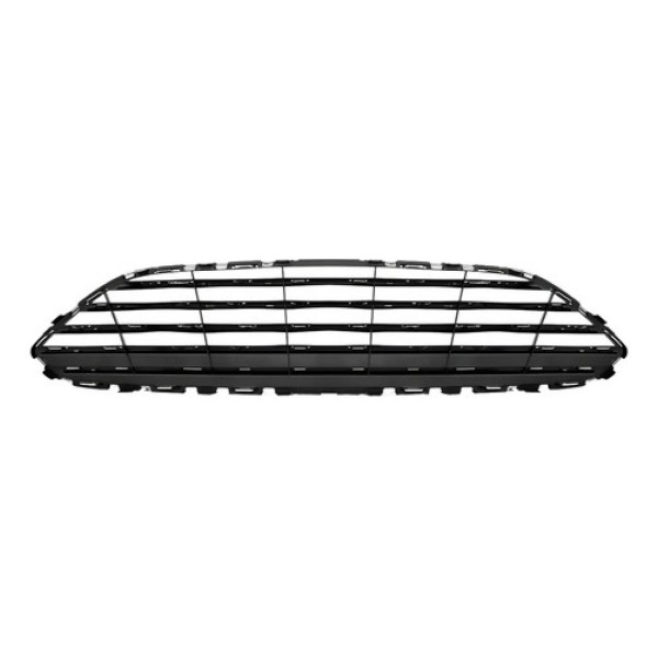 Grade Radiador Fiesta Hatch 2013 A 2016 Moldura Cinza