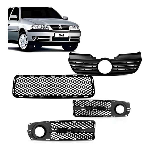 Kit Grade Volkswagen Gol G3 Fase 2 Com Furo Milha Retrovex