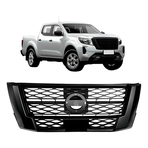 Grade Radiador Moldura Cinza Frontier 2022 2023
