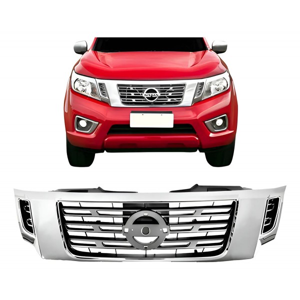 Grade Dianteira Nissan Frontier 2017 2018 Cinza