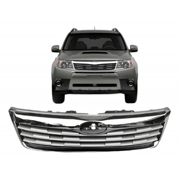 Grade Radiador Forester 2009 A 2012 Cromada Sem Emblema