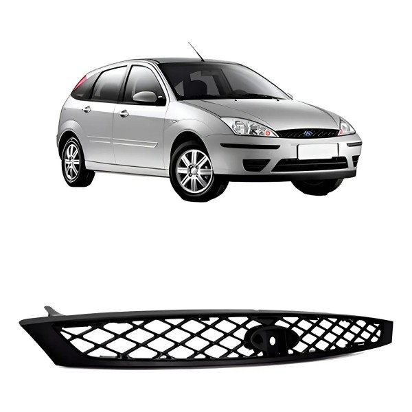 Grade Radiador Focus 2004 A 2005 Preto Modelo Original
