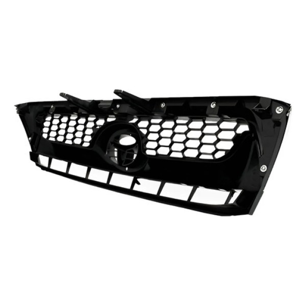 Grade Radiador Hilux Srv 2009 A 2011 Cinza Moldura Cromada