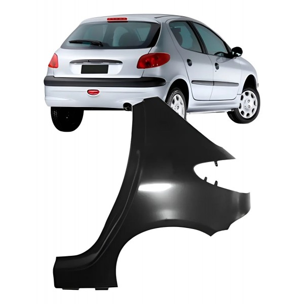 Lateral Traseira Para Peugeot 206 4 Portas 1998 A 2010