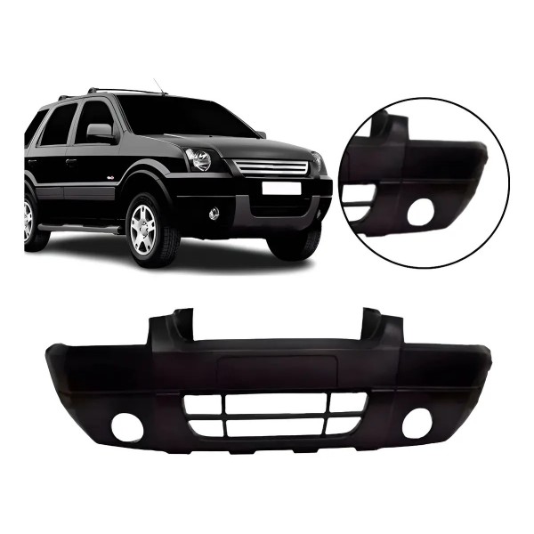 Parachoque Dianteiro Ecosport 2004 A 2007 C/ Furo Milha