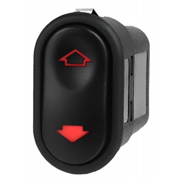 Interruptor Vidro Eletrico Universal 4 Pinos Led Vermelho