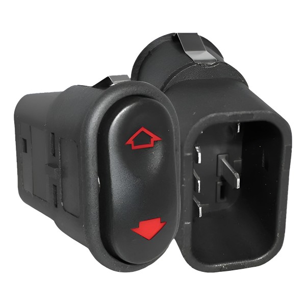 Interruptor Vidro Eletrico Universal 4 Pinos Led Vermelho