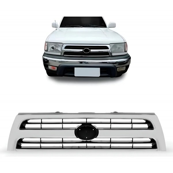 Grade Radiador Para Hilux Sw4 1999 Ate 2004 Cromada