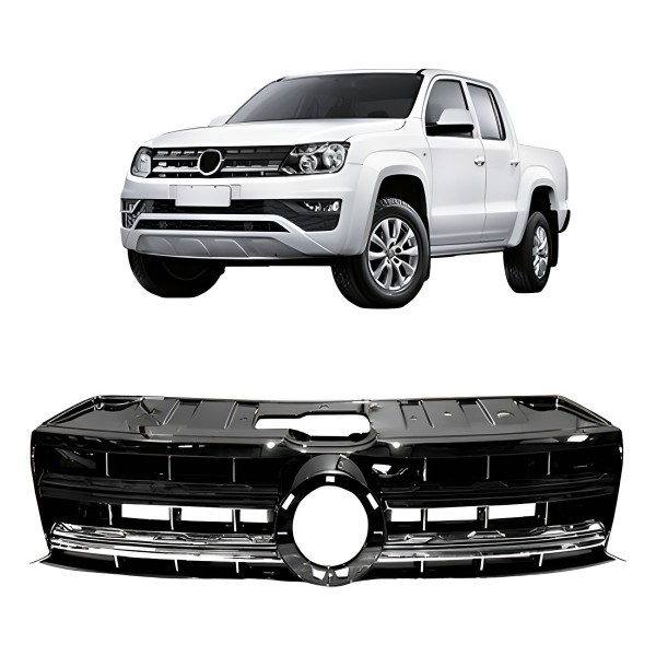 Grade Radiador Amarok 2017 2018 2019 C/ 1 Friso Cromado