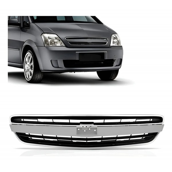 Grade Radiador Meriva 09/12 Friso Primer Aro Cromado Oferta