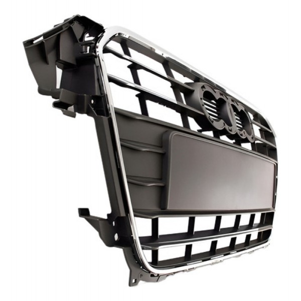 Tela Radiador Audi A4 2013 2014 2015 Moldura Cromada Nova Preto