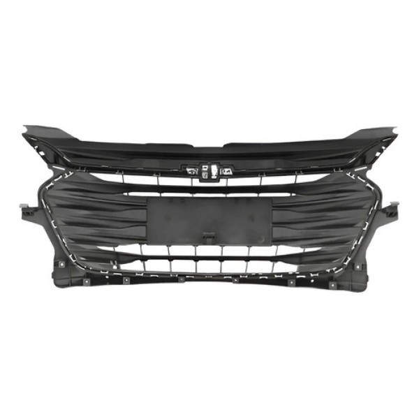 Grade Radiador Onix 2020 A 2022 Com Furo Para Friso Preto