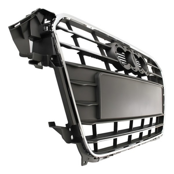 Grade Radiador Audi A4 2013 2014 2015 Preta Moldura Cromada